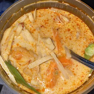 The best soup ever had the coconut milk really flavorful