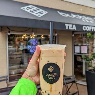 Espresso black sugar with boba $6.10