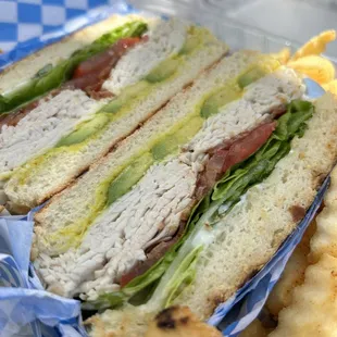 Turkey avo Tablt Sandwich