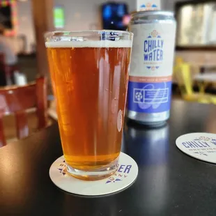 a pint of cold water