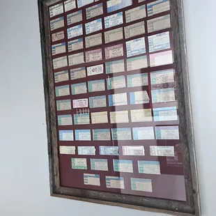 Collection of Deer Creek ticket stubs