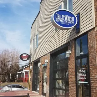 the outside of the building