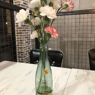 Centerpiece of Freah Carnations