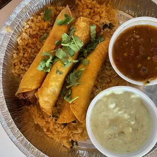 Chicken flautas
