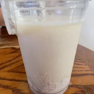 Agua vieja. Horchata gone bad. Thick layer of chunky sediment