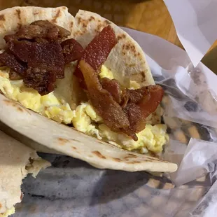 #102. Egg and Bacon Breakfast Taco