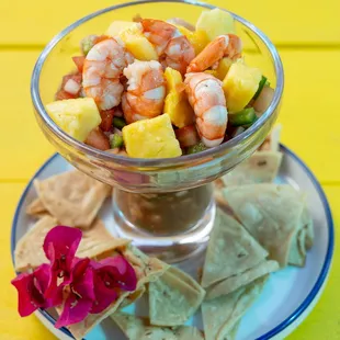 Fresh shrimp ceviche with mango and grandma&apos;s secrets too!
