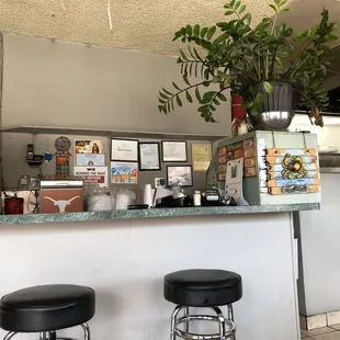 Ordering, just walk in and take a menu