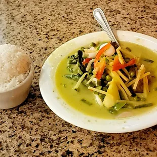 Squid Green Curry