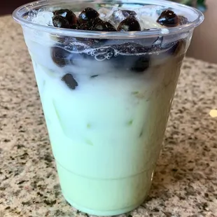 Honeydew Bubble Drink