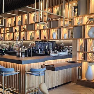 The bar area