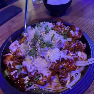 Spicy Marinated Chicken Skillet
