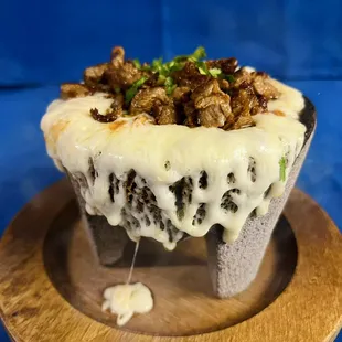 Queso flameado