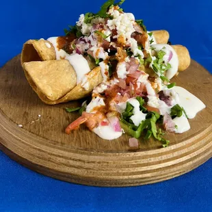 Flautas de pollo