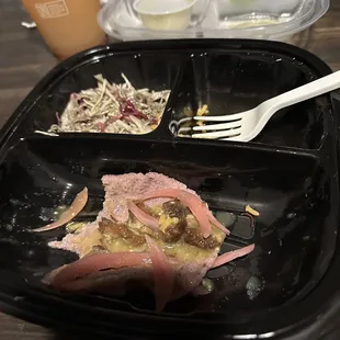 Carnitas tacos and "frozen" margarita