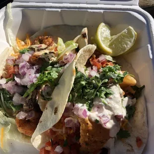 Baja Fish Taco &amp; Blackened Shrimp Taco