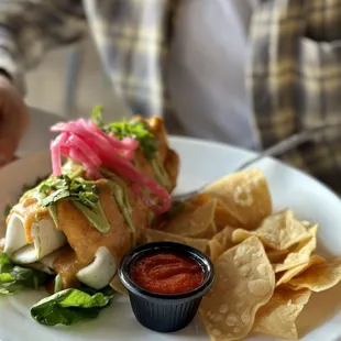 Grilled burrito