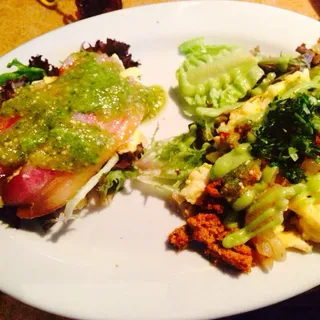 GREEN EGGS & HAM TACO