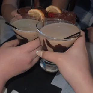 Chocolate martinis