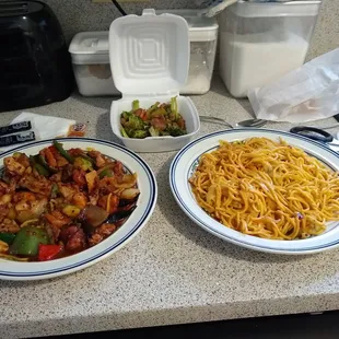 Take Out Bigger Plate Meal - a ridiculous amount of pretty tasty takeout food
