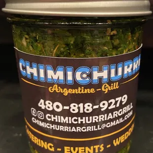 Chimichurri Sauce Jar