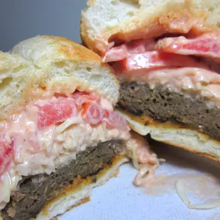 Pressed and cross-sectioned Chimi.