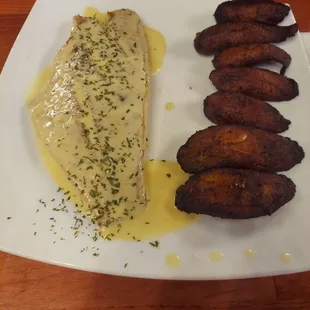 Garlic red snapper.