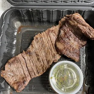 Skirt Steak White Rice Red Beans