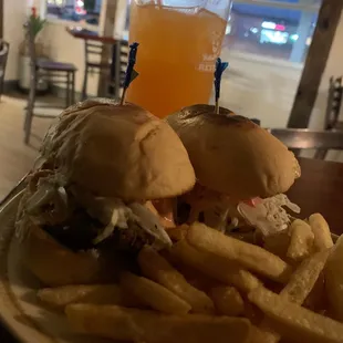 2 mini Chrimis &amp; fries