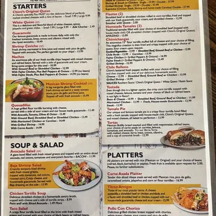 Full menu