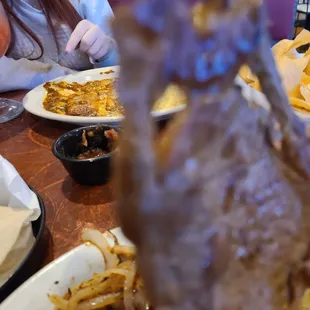 Prime rib asada, very deceiving. Looks like a good portion on the menu but it was as thin as a dime!