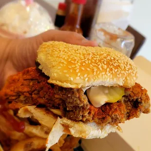K- Fried Chicken Burger Jr