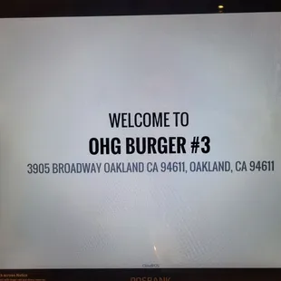 Same location as Oh G Burger
