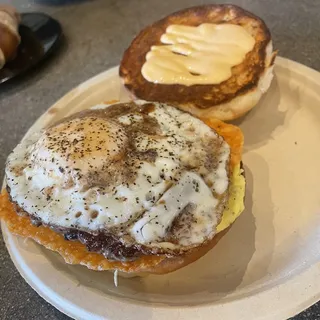 Sausage and Eggs Sandwich