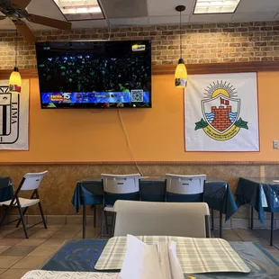 Inside restaurant