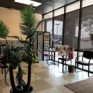 front of the restaurant