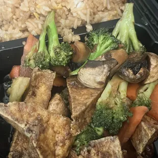 Lunch teriyaki tofu