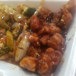 My friends "general tsos" chicken.