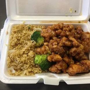 General Tso's Chicken. Yum!! Yum!!