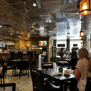 View of the dining area.