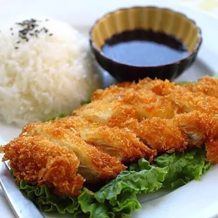 Chicken Katsu or pork katsu.
