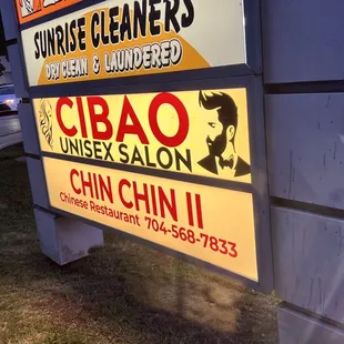 a sign for a chinese restaurant