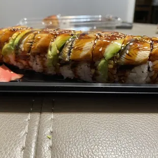 a sushi roll