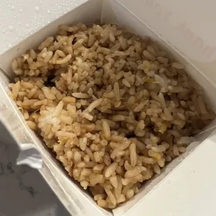 Fried Rice extra (2.50 at dinner)