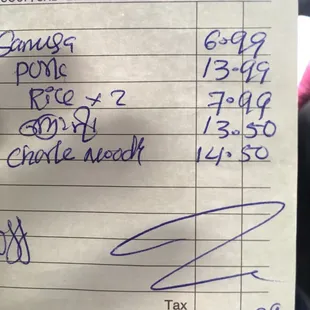 The lady made up some number when we asked for itemized receipt. $4 overcharged. Even told us she gave $1 off for our entire order!