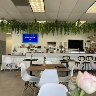 Inside the Chin restaurant