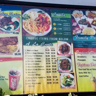 Menu and no boba until 11:30 a.m.