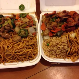 Broccoli Beef, Jalapeño Chicken, Black Bean Chicken &amp; BBQ Pork ($6.50 each box)