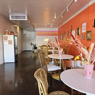 the interior of a coffee shop