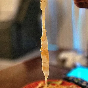 Their hand ripped noodle is 2 feet long.